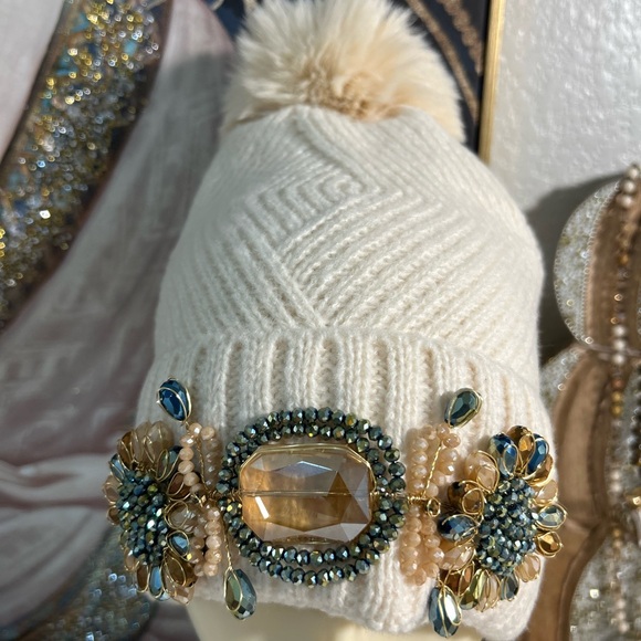 Woman winter knit beanie - Picture 2 of 5